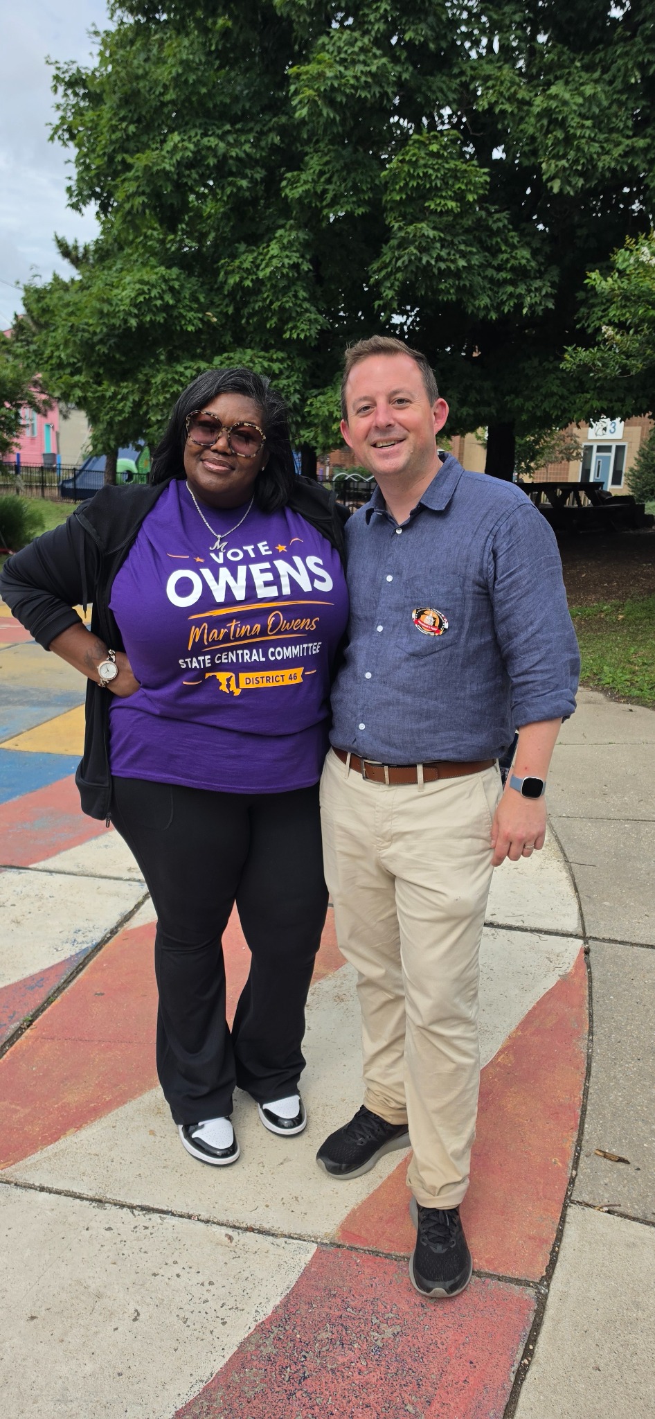 Martina Owens with Maryland Senate President Bill Ferguson